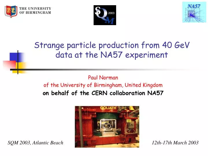 strange particle production from 40 gev data at the na57 experiment