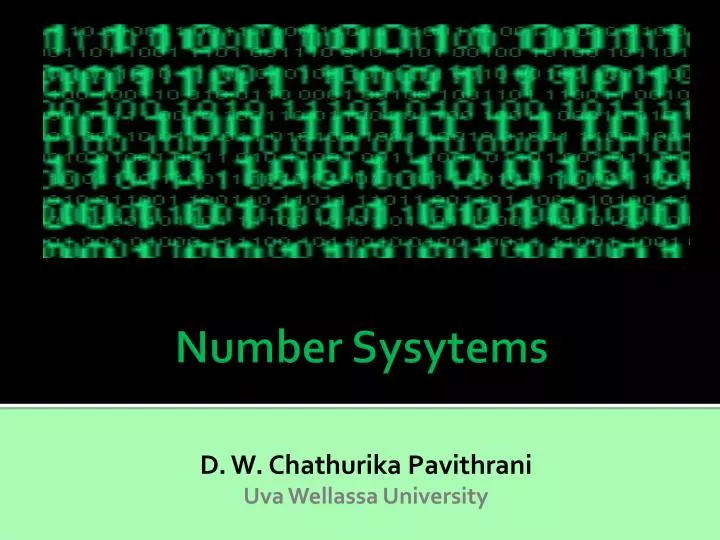 number sysytems