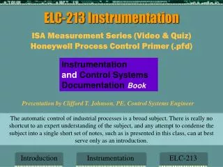 ELC-213 Instrumentation