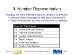 9 Number Representation - slide 1