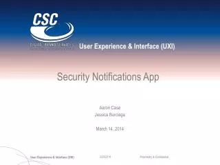 Security Notifications App
