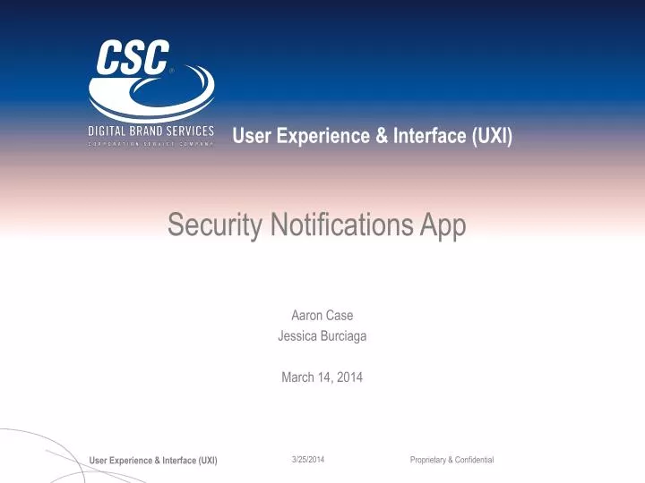 security notifications app