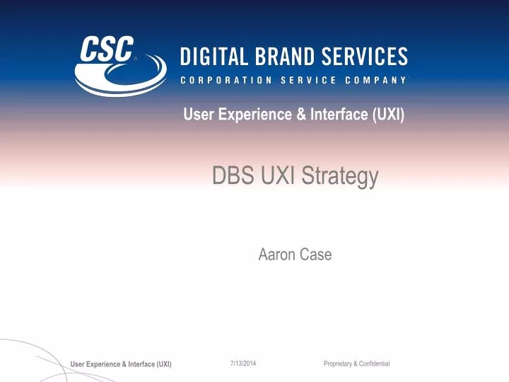 dbs uxi strategy