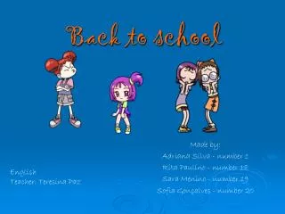 Back to school