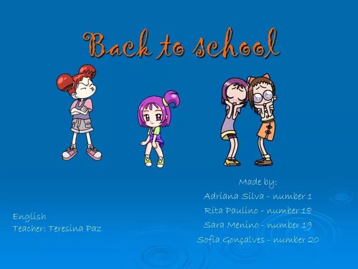 back to school