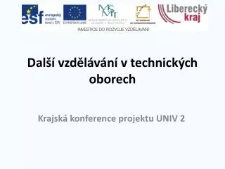 dal vzd l v n v technick ch oborech