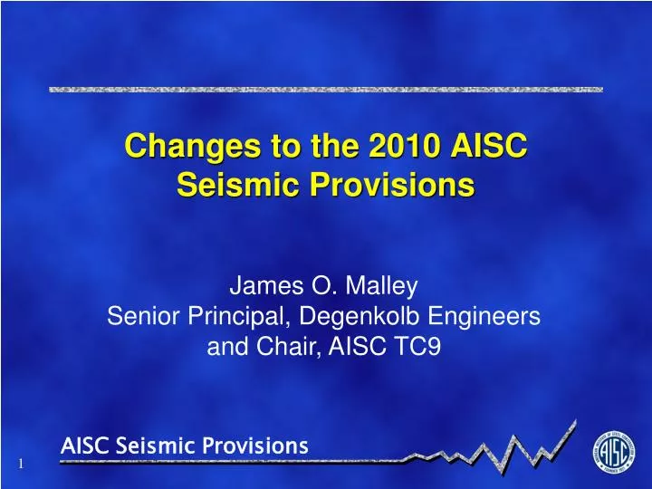 changes to the 2010 aisc seismic provisions