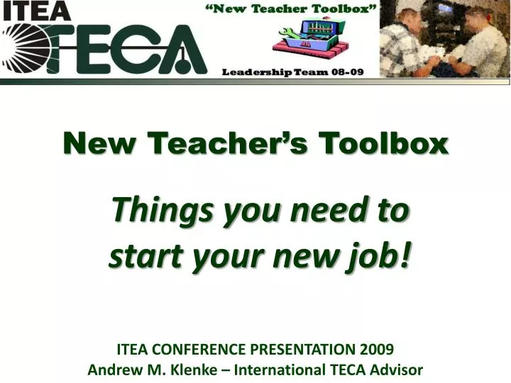 new teacher s toolbox