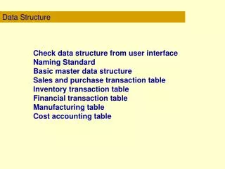 Data Structure