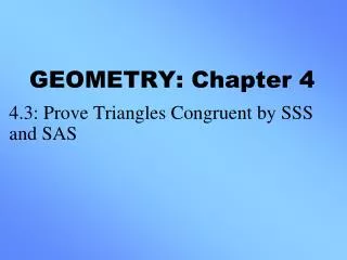 GEOMETRY: Chapter 4