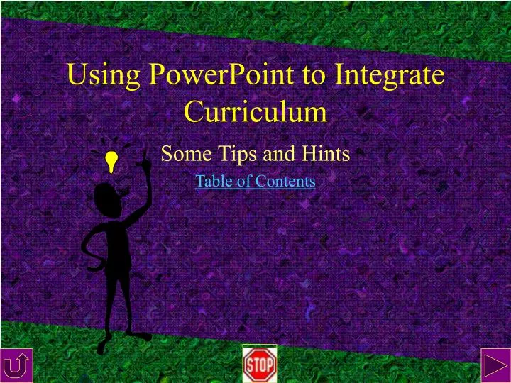 using powerpoint to integrate curriculum
