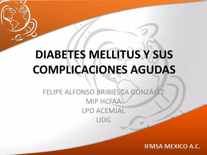diabetes mellitus y sus complicaciones agudas