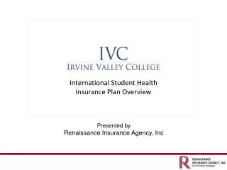 International Student Health Insurance Plan Overview