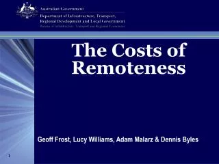 The Costs of Remoteness