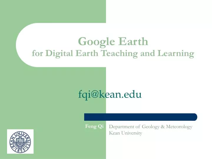 google earth for digital earth teaching and learning