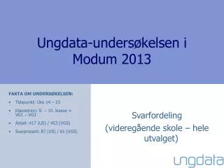 ungdata unders kelsen i modum 2013