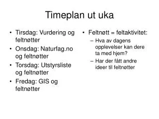 timeplan ut uka