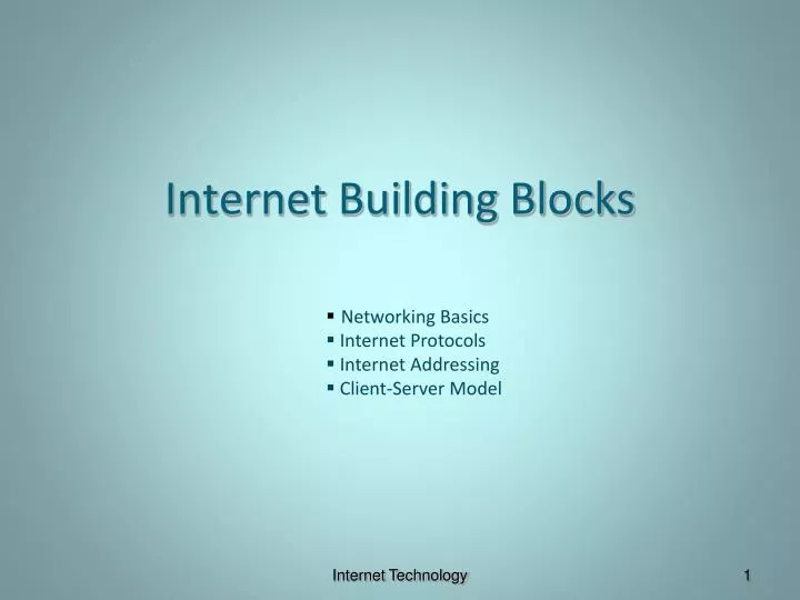 internet building blocks