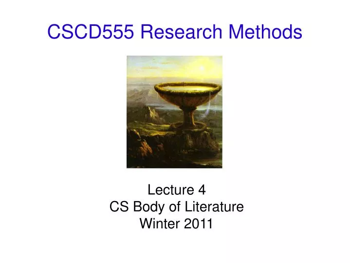 cscd555 research methods