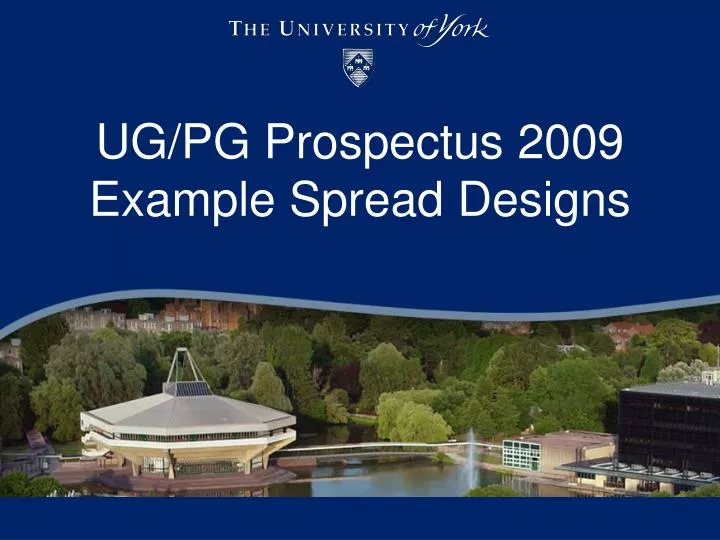 ug pg prospectus 2009 example spread designs