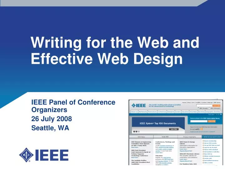 writing for the web and effective web design