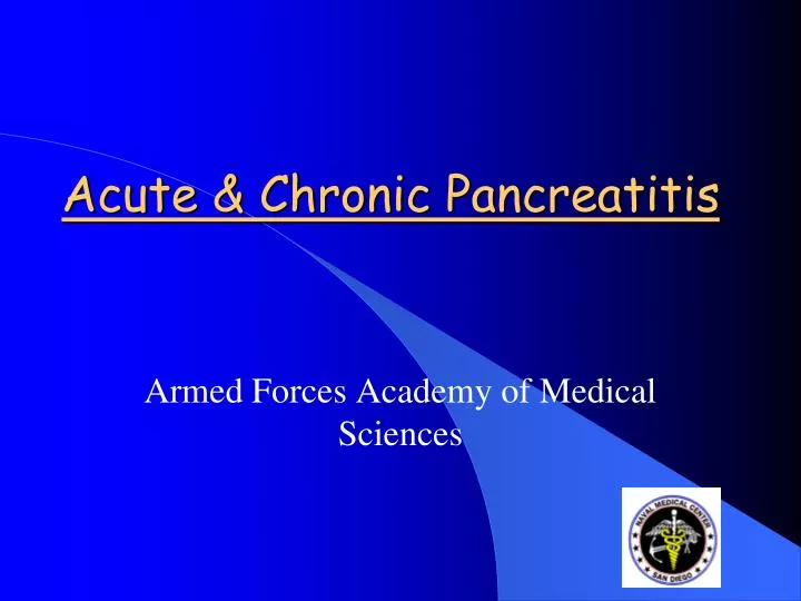 acute chronic pancreatitis