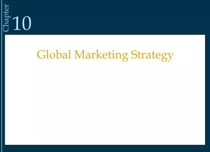 global marketing strategy