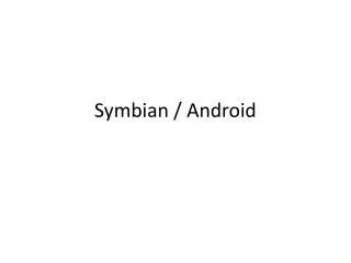 symbian android