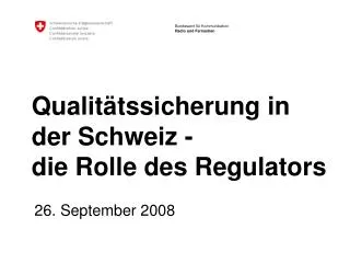 qualit tssicherung in der schweiz die rolle des regulators