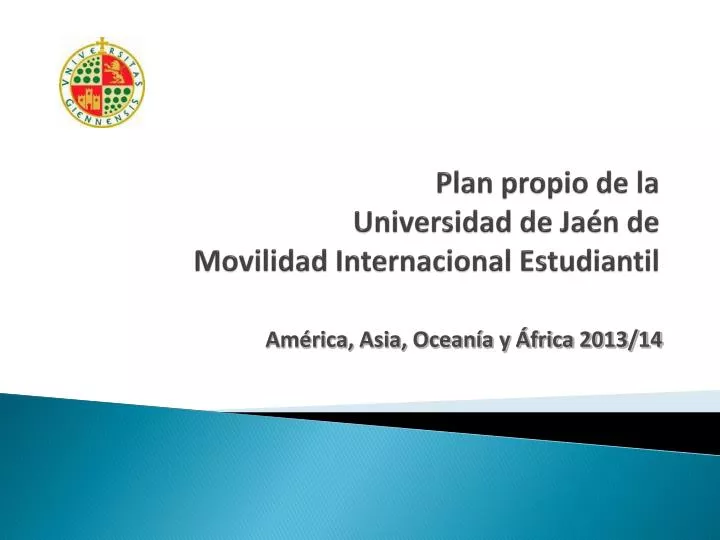 plan propio de la universidad de ja n de movilidad internacional estudiantil