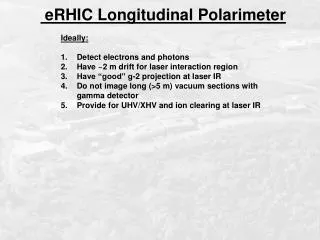 eRHIC Longitudinal Polarimeter