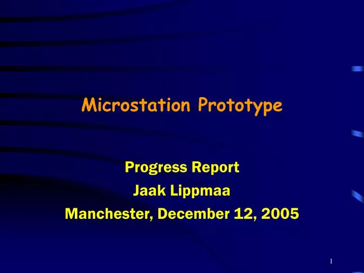 microstation prototype