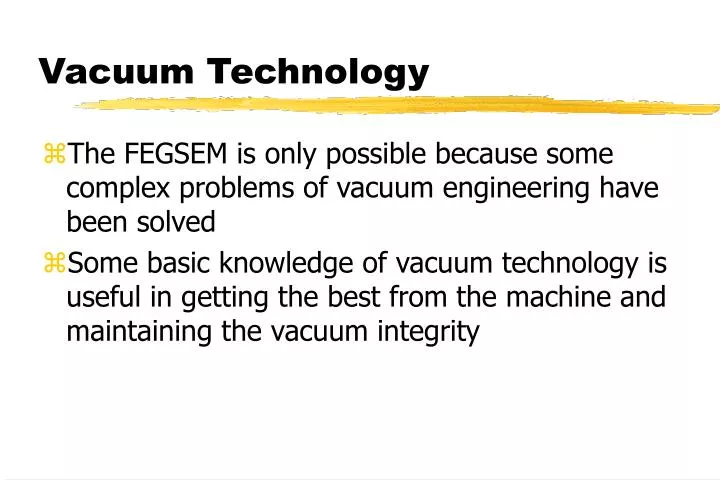 vacuum technology