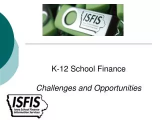 K-12 School Finance Challenges and Opportunities