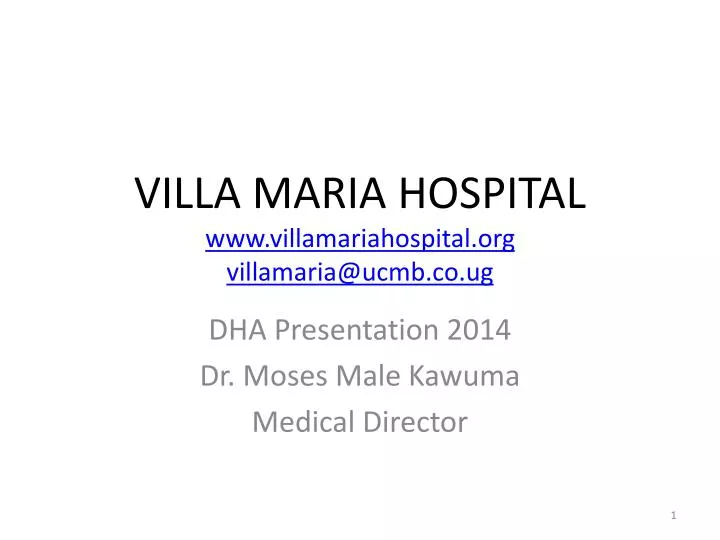 villa maria hospital www villamariahospital org villamaria@ucmb co ug
