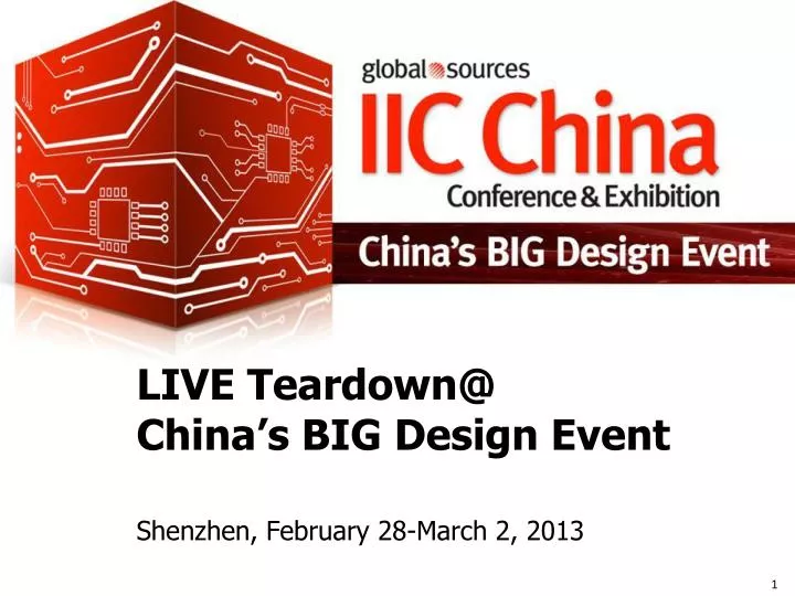 live teardown@ china s big design event
