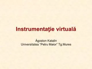 instrumenta ie virtual