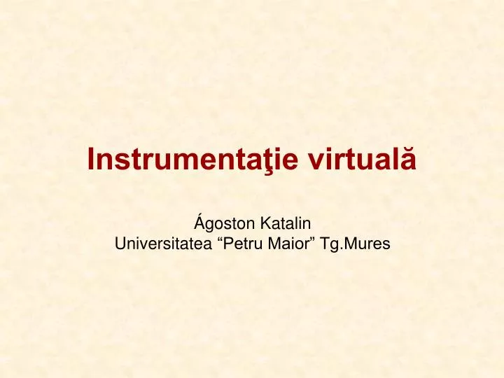 instrumenta ie virtual