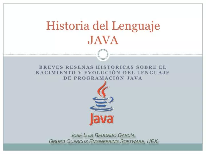 historia del lenguaje java