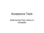 Acceptance Tests - slide 1