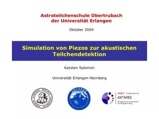 simulation von piezos zur akustischen teilchendetektion