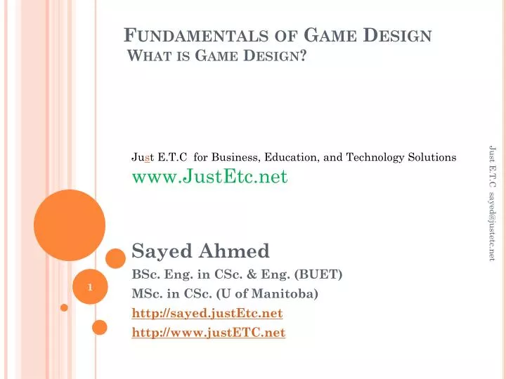fundamentals of game design what is game design