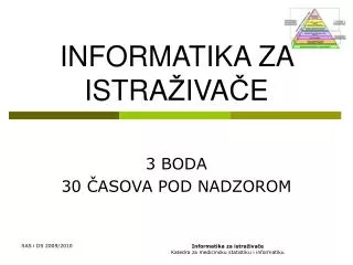 informatika z a istra iva e