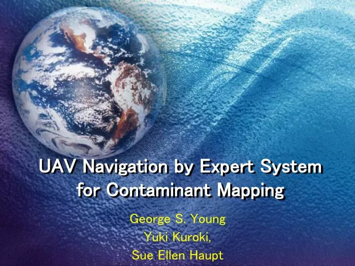 uav navigation by expert system for contaminant mapping