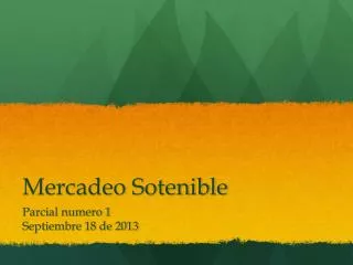mercadeo sotenible
