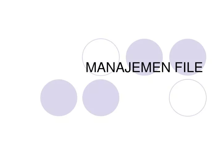 manajemen file