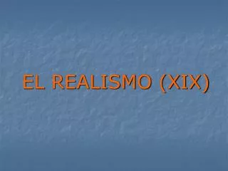 el realismo xix