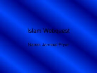 Islam Webquest