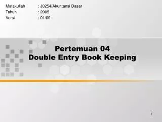 pertemuan 04 double entry book keeping