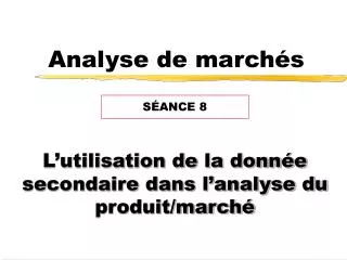 analyse de march s